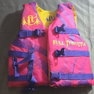 Kids Swim Vest - Pink and Yellow